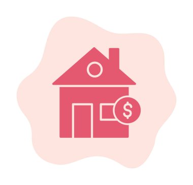 Emlak simgesi vektör illüstrasyon grafik şablonu 