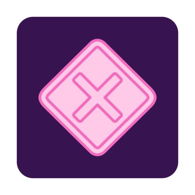 Tahriş simgesi için vektör illüstrasyonu  