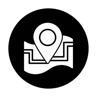 harita işareti simgesi. vektör çizim 