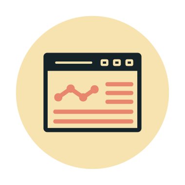 izole edilmiş grafik vektörlü iş web sitesi simgesi 