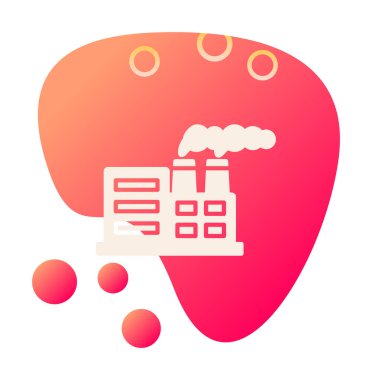 Nükleer santral ikon vektörü. İnce çizgi işareti. izole edilmiş sınır sembolü çizimi