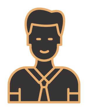 Basit düz yönetici satırı simgesi