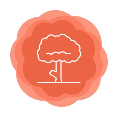 ağaç web simge vektör çizim