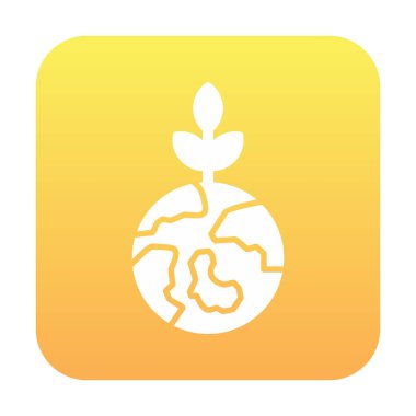 Dünya gezegeni ve vektör illüstrasyon tasarımını bırakıyor. Bastır Yeşil kavram                                          