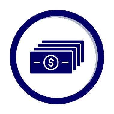 para düz simgesi, vektör illüstrasyonu