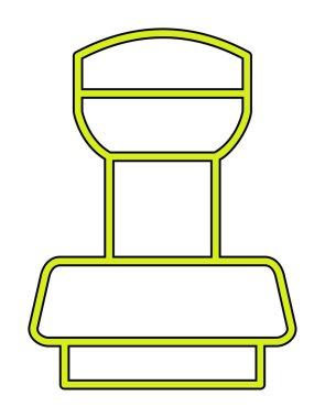 Dolu taslak biçiminde damgalama simgesi