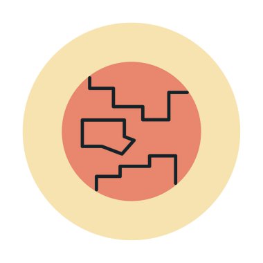 earth icon, vector illustration simple design