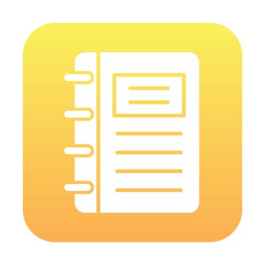 Not defteri web simge vektör çizim