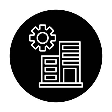 Bakım daireleri simge vektör illüstrasyonu 