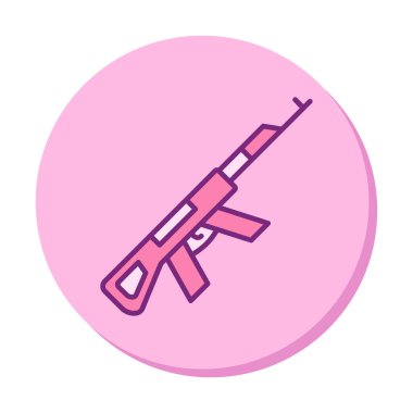 Ak47 simge vektör illüstrasyonu