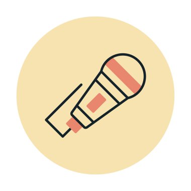 mikrofon web simge vektör çizim 