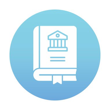 Tarih kitabı simgesinin vektör illüstrasyonu