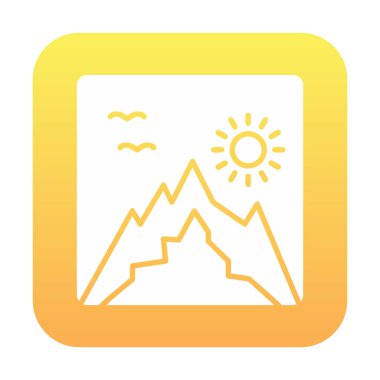 fotoğraf simgesi vektör illüstrasyonu