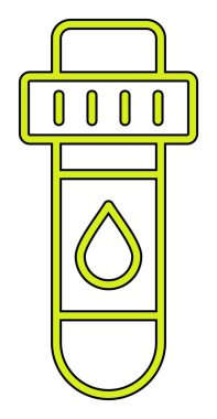 Kan Test Ağı simgesi, vektör illüstrasyonu