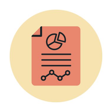 Analiz web simgesi vektör illüstrasyonu    