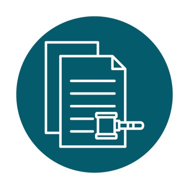 belgelerin vektör çizimi simgesi  