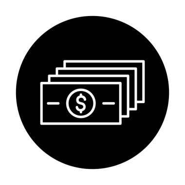 para düz simgesi, vektör illüstrasyonu