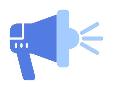 hoparlör, megafon simgesi. vektör çizim.  