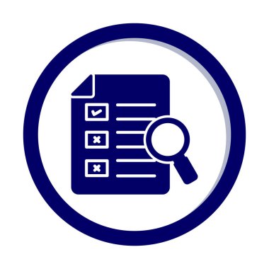 Büyütücü cam çizgi simgesi, arama konsepti