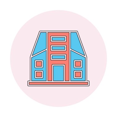 Şehir İnşa Ağı simgesi, vektör illüstrasyonu