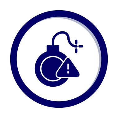 Uyarı işareti simgesinin vektör illüstrasyonu 