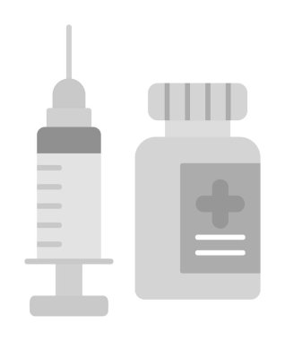 Aşılama web simgesi, vektör illüstrasyonu