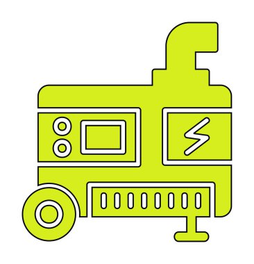 Elektrik Üretici simgesinin vektör çizimi                                        