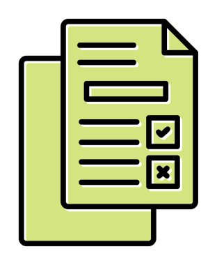 belgelerin vektör çizimi simgesi  