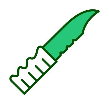 Basit bıçak ikonu vektör illüstrasyonu 