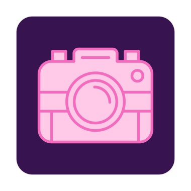 fotoğraf makinesi simgesi, vektör illüstrasyonu 