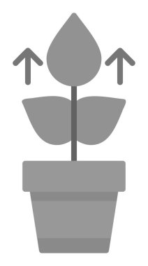 Bitki büyüme ikonu vektör illüstrasyonu