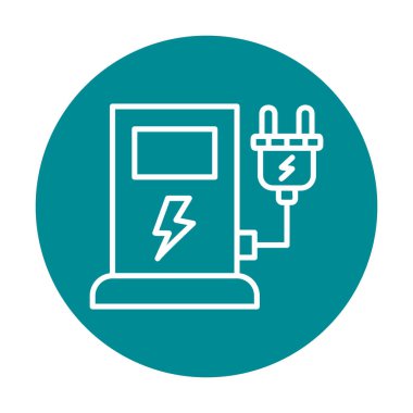 İstasyon simgesi tasarımı, vektör illüstrasyonu yükleniyor