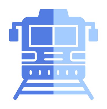 tren simgesi, vektör illüstrasyonu 