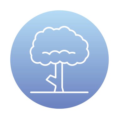 ağaç web simge vektör çizim