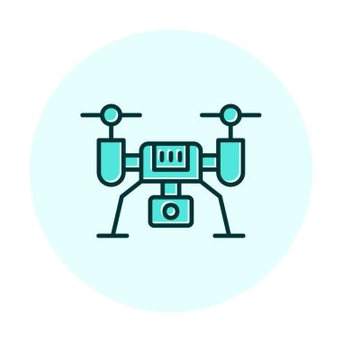 İHA simgesi, vektör illüstrasyonu  