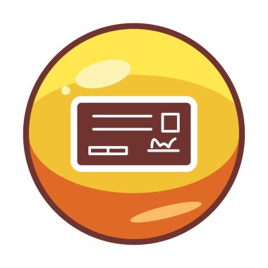 Çek çizgisi vektör simgesi