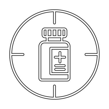 hedef simge, vektör illüstrasyonu basit tasarım
