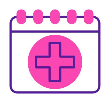 Takvim simgesi, vektör illüstrasyonu basit tasarım