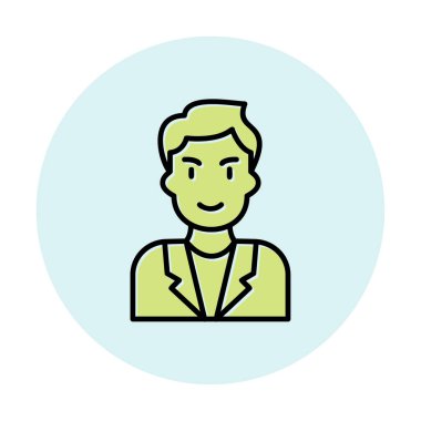 Aday erkekler simgesi, vektör illüstrasyonu 