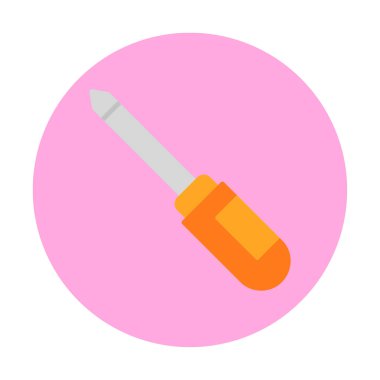 tornavida aracı izole edilmiş simge vektör çizimi