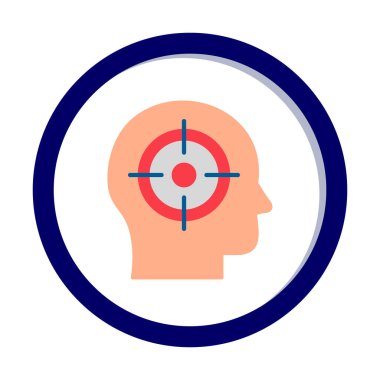 hedef simge, vektör illüstrasyonu basit tasarım