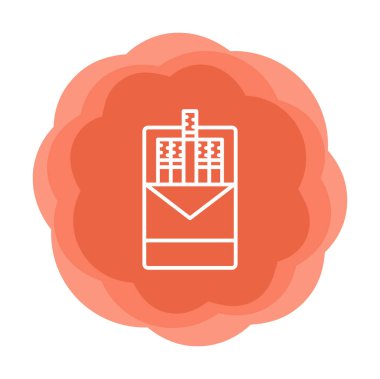 Sigara Paketi Simge Vektör Çizimi