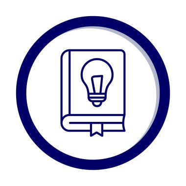 Fizik Kitabı vektör illüstrasyonu, simge ögesi arkaplanı