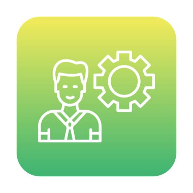 Basit düz yönetici satırı simgesi