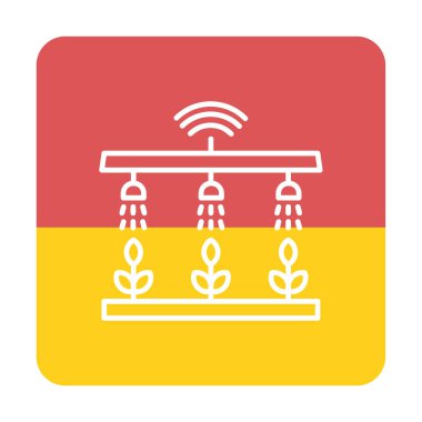 Akıllı Çiftlik. Web simgesi basit illüstrasyon 