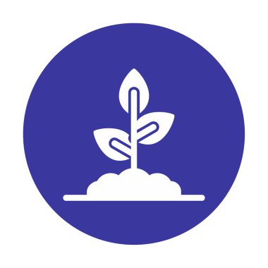 filizlenme simgesi, vektör illüstrasyonu  