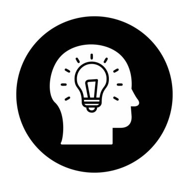 fikir konsepti simgesi, vektör illüstrasyon tasarımı                            