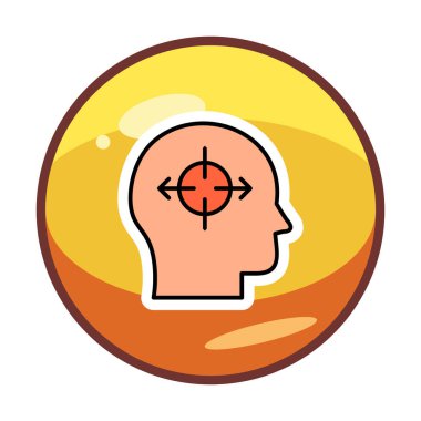 Karar satırı ikon vektör çizimi  