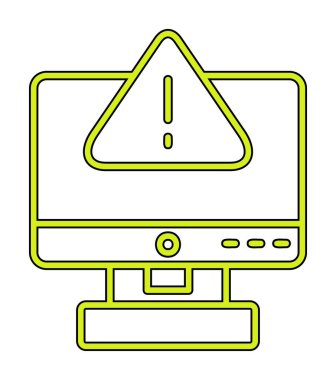 Hata imza simgesi vektör illüstrasyonu