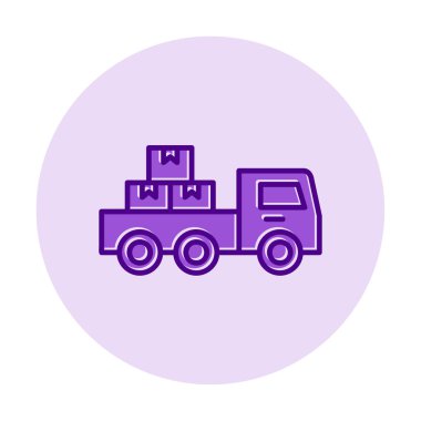 Kamyonet simge vektör çizim